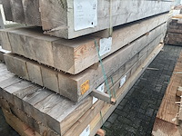 Ca. 10x douglas balken fijnbezaagd, 200x200mm, lengte 400cm - afbeelding 4 van  4