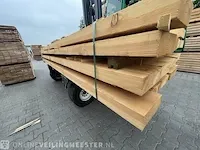 Ca. 10x douglas balken fijnbezaagd, 75x225mm, lengte 500cm - afbeelding 2 van  3