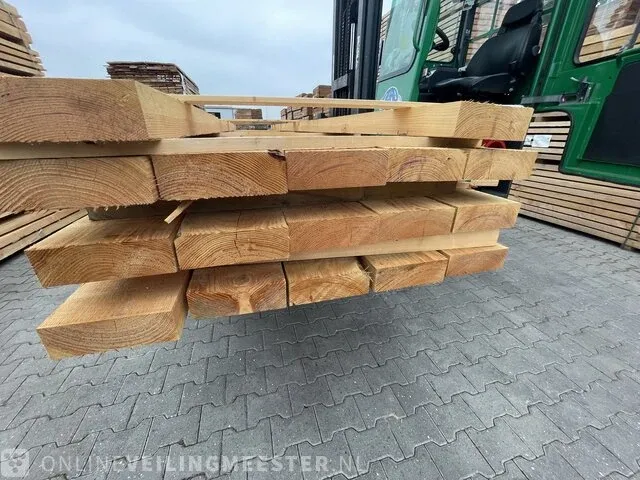 Ca. 10x douglas balken fijnbezaagd, 75x225mm, lengte 500cm - afbeelding 3 van  3