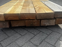 Ca. 10x douglas balken | fijnbezaagd - afbeelding 2 van  2