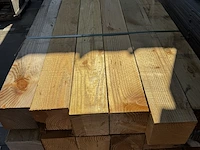 Ca. 10x douglas palen geschaafd, 14x14x240cm - afbeelding 2 van  3