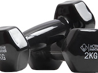 Ca. 10x dumbbell set 2x 2kg (4kg totaal) active panther - afbeelding 1 van  4