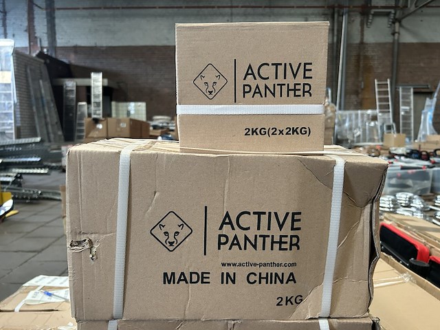 Ca. 10x dumbbell set 2x 2kg (4kg totaal) active panther - afbeelding 2 van  4