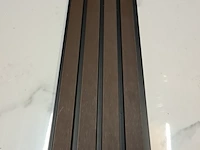 Ca. 10x hkc wpc wandpaneel binnen/buiten 290x22 cm, sanderz, coffee, 2025 - afbeelding 1 van  2