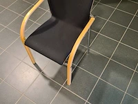 Ca. 10x kantinestoel en 1x bezoekers stoel - afbeelding 4 van  5