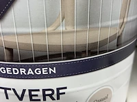 Ca. 10x krijtverf 2,5 ltr emmers kleur beige - afbeelding 3 van  4