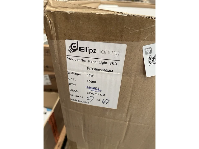 Ca. 10x led paneel 36w 4000k 600x600 mm ellipz lighting - afbeelding 5 van  5