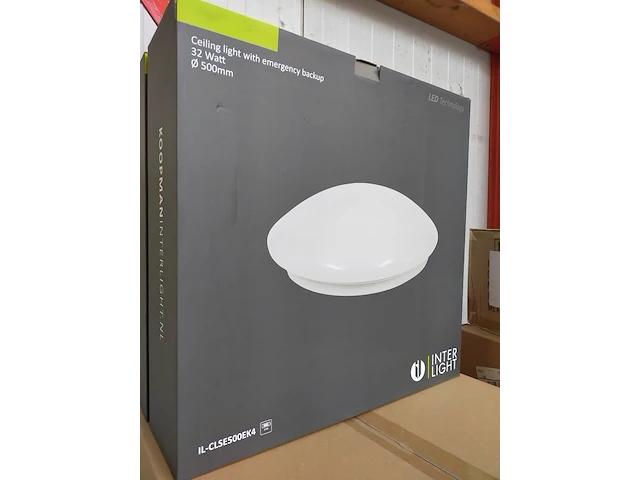 Ca. 10x plafonniere met emergeny back up koopman interlight, il-clse500ek4, wit - afbeelding 1 van  3