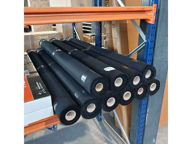 Ca. 10x rol canvas tentdoek, zwart - afbeelding 1 van  4