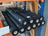 Ca. 10x rol canvas tentdoek, zwart - afbeelding 1 van  4