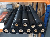 Ca. 10x rol canvas tentdoek, zwart - afbeelding 3 van  4