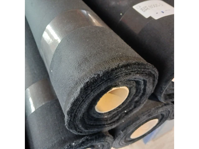 Ca. 10x rol canvas tentdoek, zwart - afbeelding 4 van  4