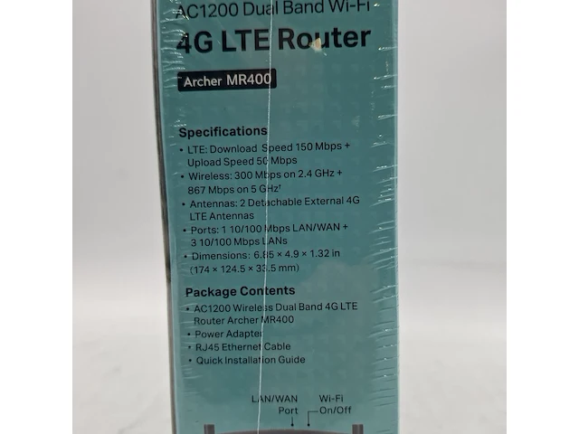 Ca. 10x router, tp-link, archer mr400 ac1200 dual band wi-fi 4g lte - afbeelding 3 van  6