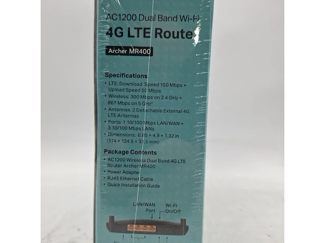 Ca. 10x router, tp-link, archer mr400 ac1200 dual band wi-fi 4g lte - afbeelding 3 van  6