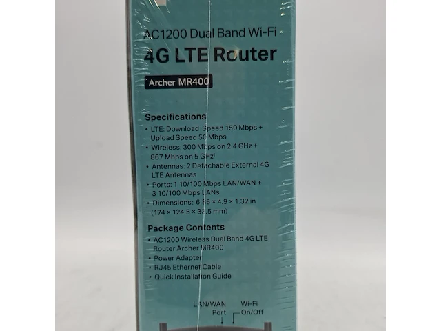 Ca. 10x router, tp-link, archer mr400 ac1200 dual band wi-fi 4g lte - afbeelding 3 van  6