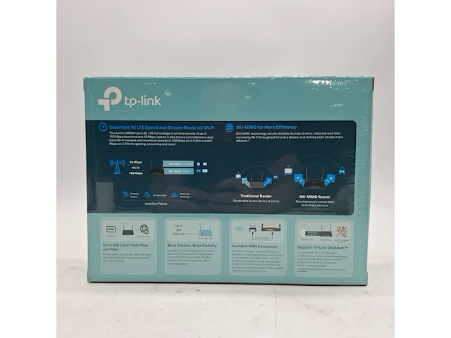 Ca. 10x router, tp-link, archer mr400 ac1200 dual band wi-fi 4g lte - afbeelding 2 van  6