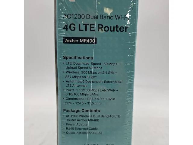 Ca. 10x router, tp-link, archer mr400 ac1200 dual band wi-fi 4g lte - afbeelding 3 van  6