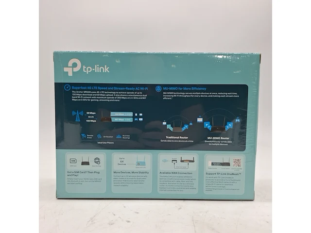 Ca. 10x router, tp-link, archer mr400 ac1200 dual band wi-fi 4g lte - afbeelding 2 van  6