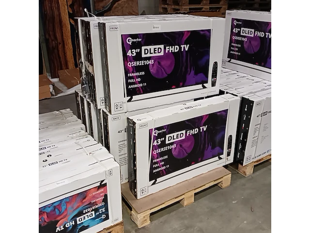 Ca. 10x smart tv, qsmarter, 43 inch, zwart - afbeelding 1 van  4