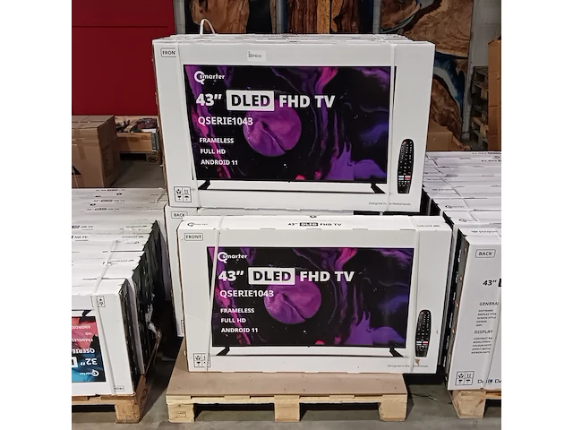 Ca. 10x smart tv, qsmarter, 43 inch, zwart - afbeelding 2 van  4
