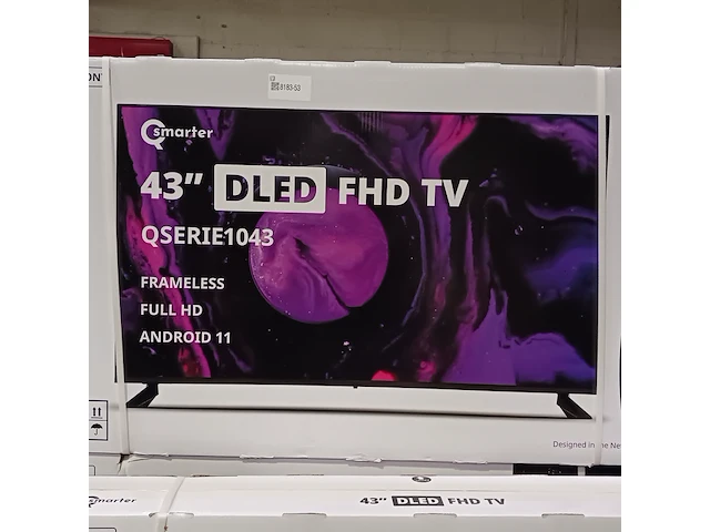 Ca. 10x smart tv, qsmarter, 43 inch, zwart - afbeelding 3 van  4