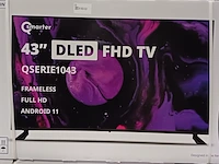 Ca. 10x smart tv, qsmarter, 43 inch, zwart - afbeelding 3 van  4