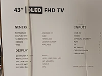 Ca. 10x smart tv, qsmarter, 43 inch, zwart - afbeelding 4 van  4