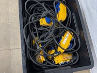 Ca. 10x stekkerblok 4-voudig brennenstuhl, powerblock, geel - afbeelding 5 van  6