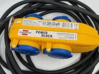 Ca. 10x stekkerblok 4-voudig brennenstuhl, powerblock, geel - afbeelding 2 van  4