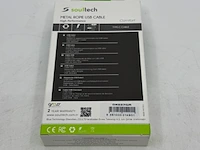Ca. 10x usb laadsnoer type c soultech, dk037gr - afbeelding 2 van  4