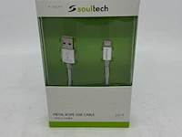 Ca. 10x usb laadsnoer type c soultech, dk037gr - afbeelding 3 van  4