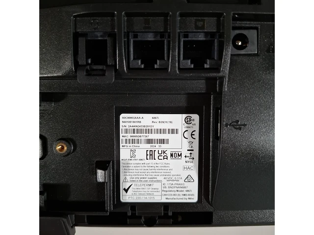 Ca. 10x vaste telefoon, mitel, 6867 - afbeelding 4 van  4