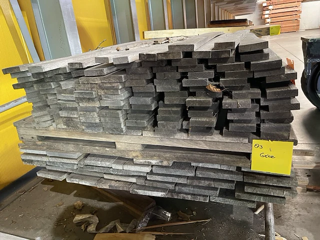 Ca. 110x partij eikenhout, 19x70mm, lengte 200cm - afbeelding 3 van  3