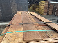 Ca. 113x angelim pedra bechoeiingsplanken, 20x200mm, lengte 3/200cm, 10/250cm, 14/300cm, 26/350cm, 29/400cm, 16/450cm, 8/500cm, 7/550cm - afbeelding 1 van  3