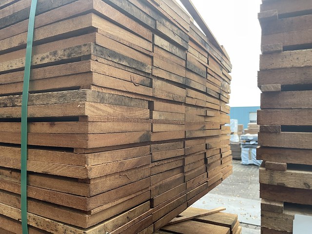 Ca. 113x angelim pedra bechoeiingsplanken, 20x200mm, lengte 3/200cm, 10/250cm, 14/300cm, 26/350cm, 29/400cm, 16/450cm, 8/500cm, 7/550cm - afbeelding 3 van  3