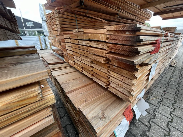 Ca. 113x douglas wisselsponning/halfhoutsrabat, 18x190mm, lengte 500cm - afbeelding 3 van  3