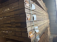 Ca. 114x guyana ipé planken geschaafd, 21x145mm, lengte 395cm - afbeelding 4 van  4