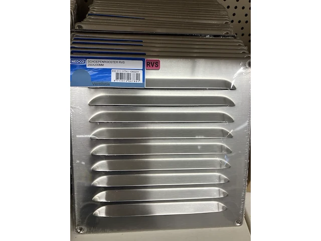 Ca. 115x diverse ventilatieroosters aluminium rvs - afbeelding 2 van  7