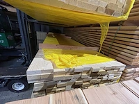 Ca. 115x vuren regels sls, 38x89mm, lengte 420cm - afbeelding 1 van  3