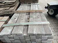 Ca. 117x massaranduba planken geschaafd, 35x90mm, lengte 200cm - afbeelding 1 van  3