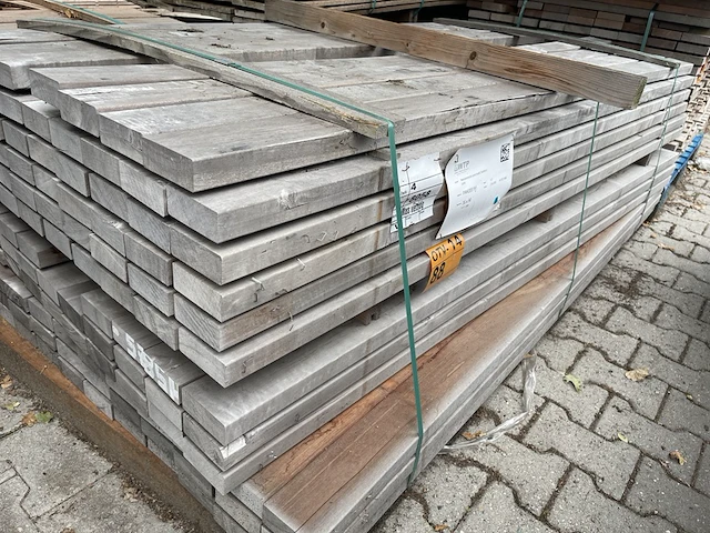Ca. 117x massaranduba planken geschaafd, 35x90mm, lengte 200cm - afbeelding 2 van  3