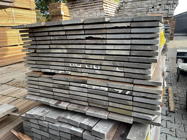 Ca. 118x ipé planken geschaafd, 21x145mm, lengte 48/95cm, 35/125cm, 35/155cm - afbeelding 3 van  3