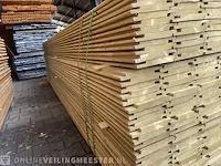 Ca. 118x vuren channelsiding groen geïmpregneerd , 18x145mm, lengte 320cm - afbeelding 2 van  3