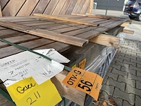 Ca. 11x guyana ipé planken, 21x70mm, lengte 275cm - afbeelding 2 van  3
