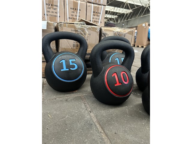 Ca. 11x kettlebell (4x 15kg, 4x 10kg, 3x 5kg) - afbeelding 5 van  5