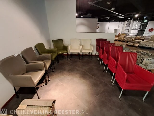 Ca. 11x verrijdbare eetkamerstoel lederlook - afbeelding 2 van  9