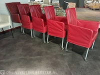 Ca. 11x verrijdbare eetkamerstoel lederlook - afbeelding 9 van  9