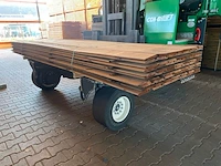 Ca. 120x channelsiding bruin geïmpregneerd, 18x140mm, lengte 300cm - afbeelding 2 van  4