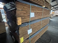 Ca. 120x channelsiding bruin geïmpregneerd, 18x140mm, lengte 300cm - afbeelding 4 van  4