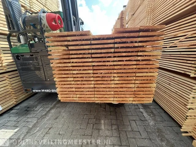 Ca. 120x douglas planken fijnbezaagd, 22x200mm, lengte 300cm - afbeelding 3 van  3